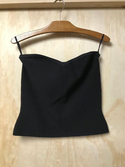 BABATON ribbed cropped top L