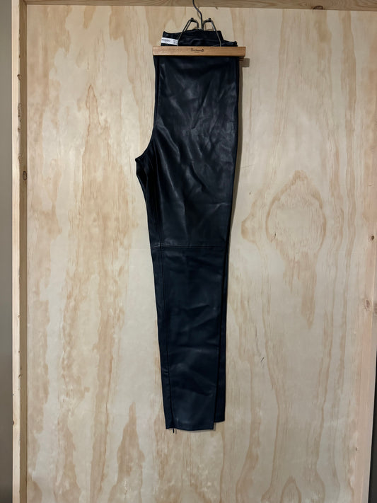 Mango faux leather pants 8