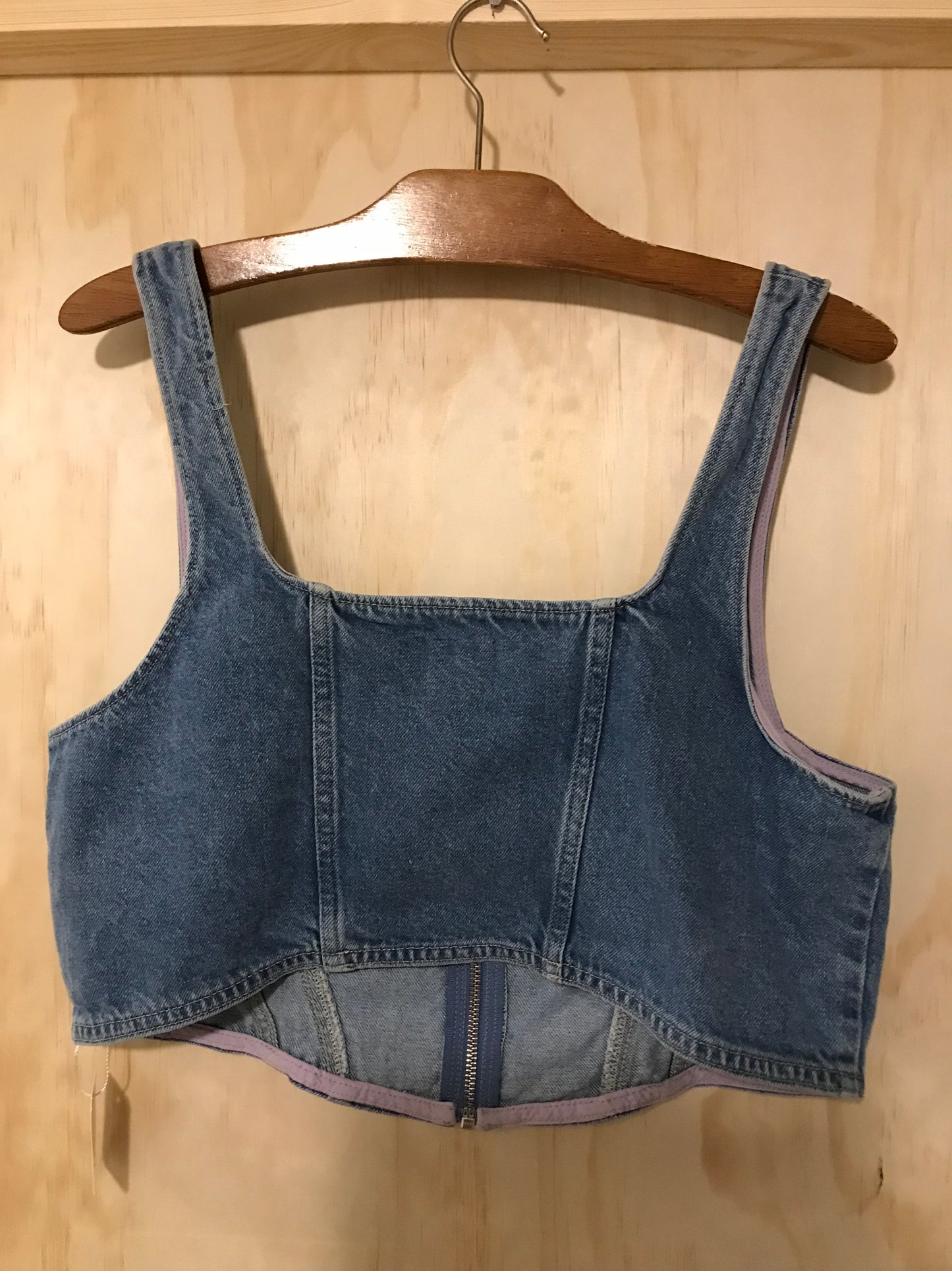 H&M denim crop L